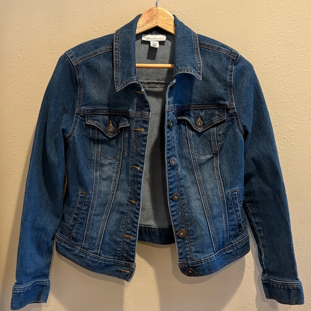 Style & Co. Dark Blue Jean Jacket
